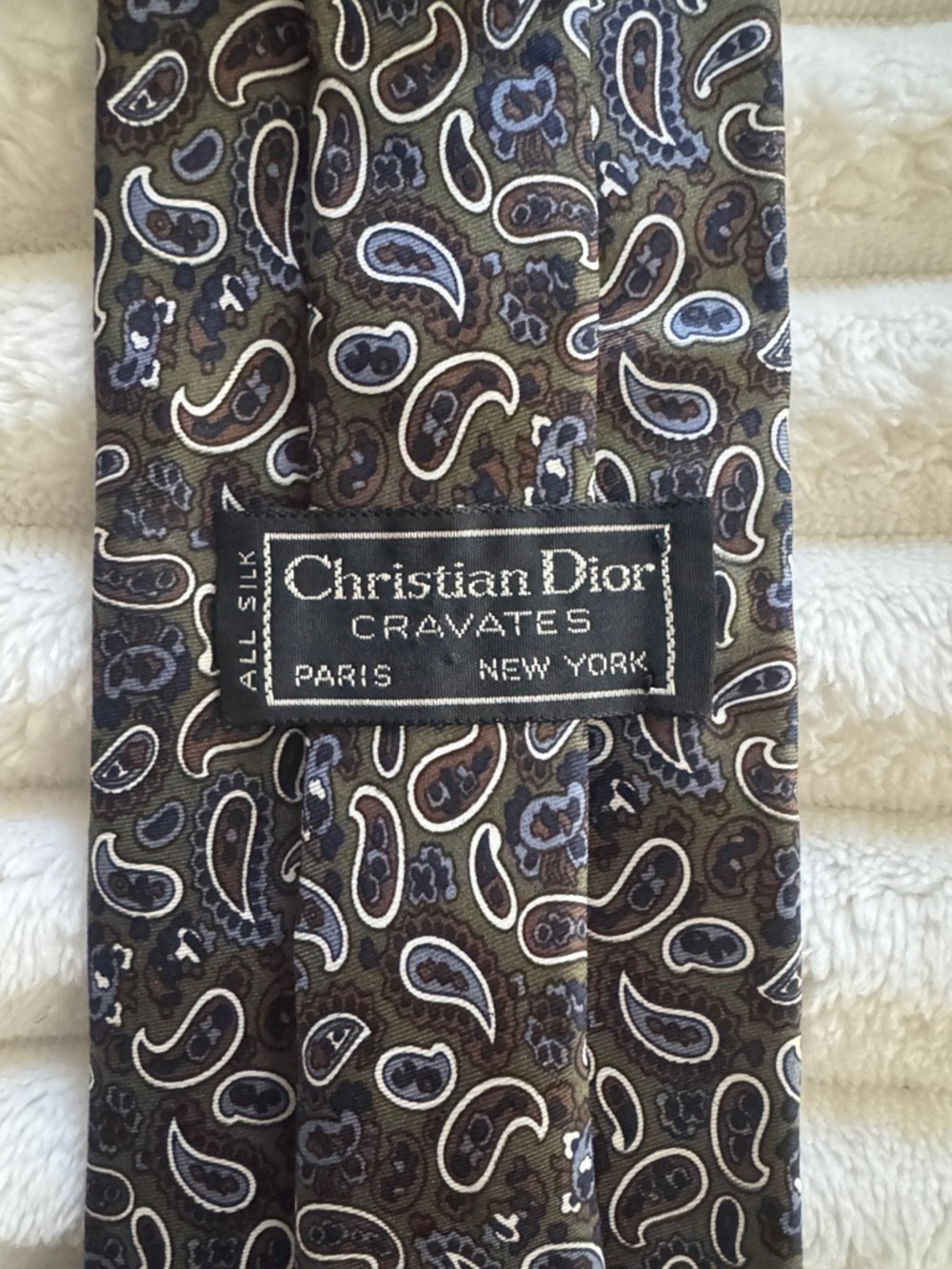 Timeless Vintage Dior Paisley Silk Tie - Picture 3 of 5